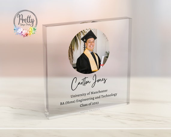 Personalized Graduation Photo Acrylic Block Class of 2023 Gift Print