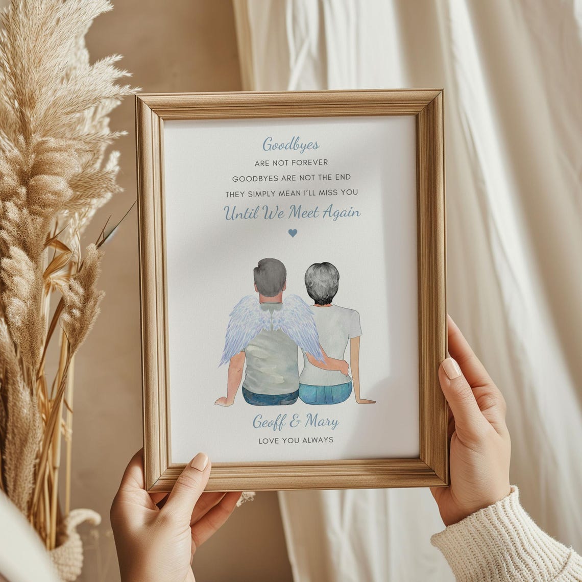 Personalised In Loving Memory Print Until We Meet Again Gift