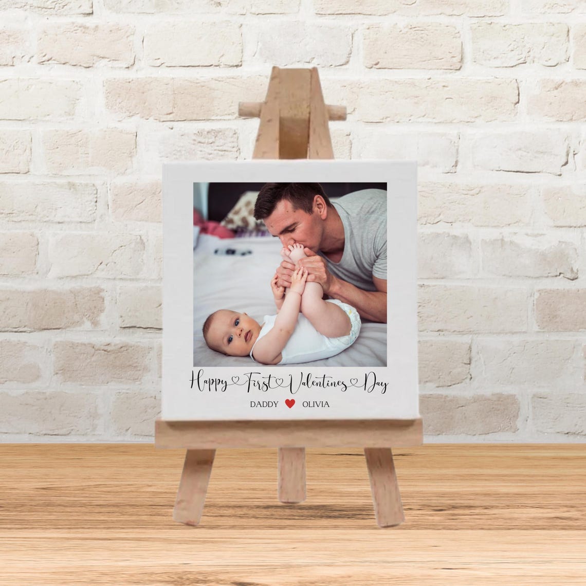 First Valentines Day Photo Gift For Daddy Daddy And Baby Gifts Photo Gifts Photo Gifts Gifts Valentines Day Gifts