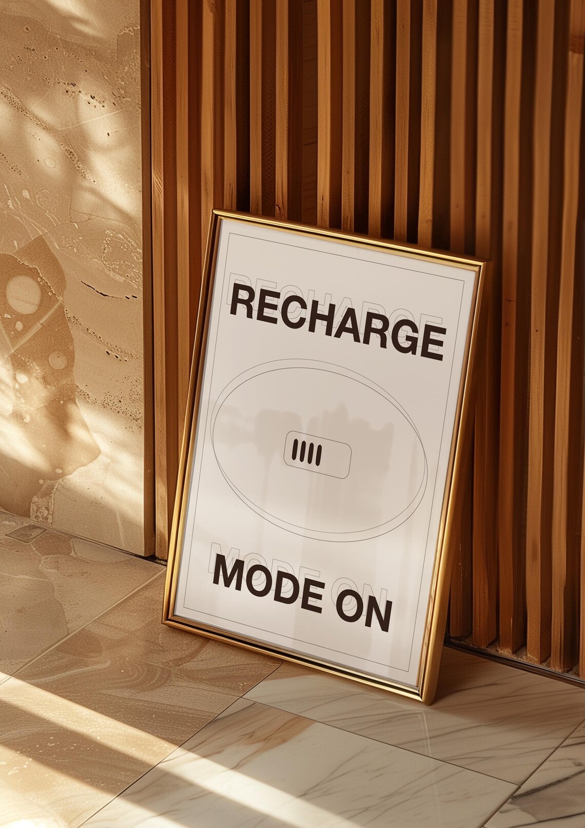 Recharge Mode Wall Art Print Funny Introverts Print Introverts Wall Art Minimalist Self Care Poster Gifts For Introverts Typography Print - Image 3