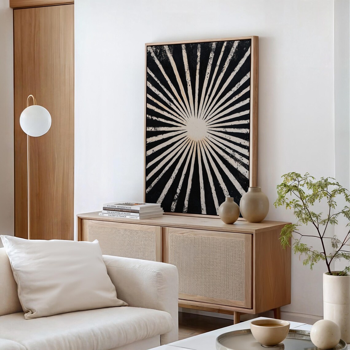 Sunburst Abstract Design, Modern Art Enthusiast Print - Image 3