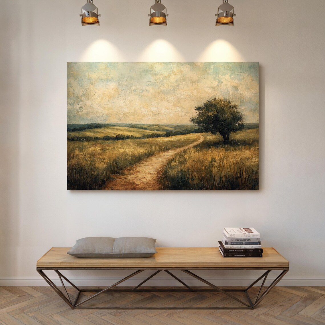 Winding Country Path, Rustic Landscape Art Print - Image 5