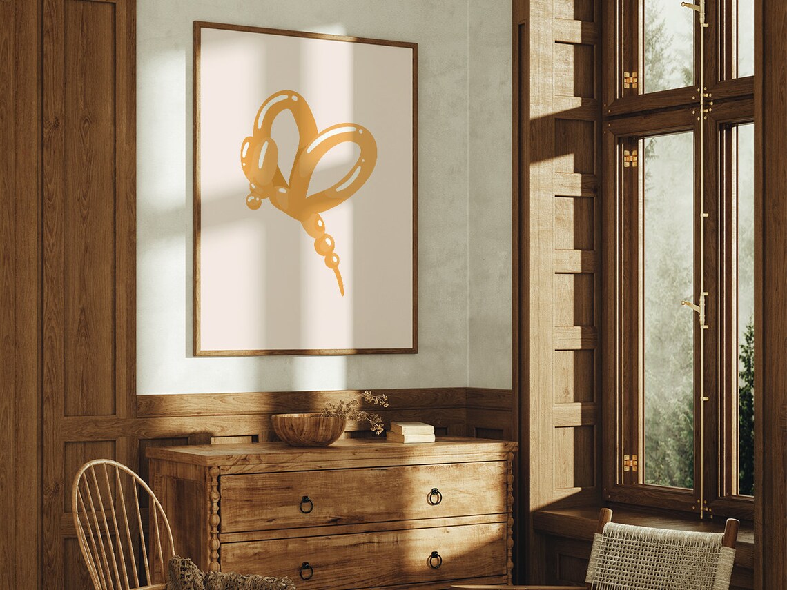 Bubble Balloon Animals, Boho Minimalist Modern Art - Image 2