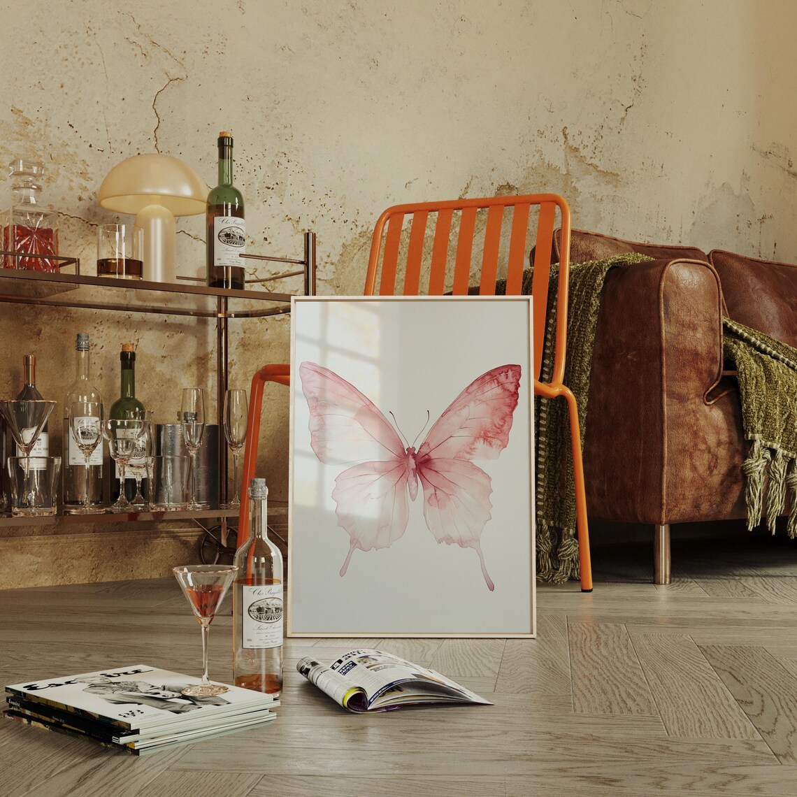 Butterfly Watercolor Art Print, Minimalist Nature Decor - Image 5