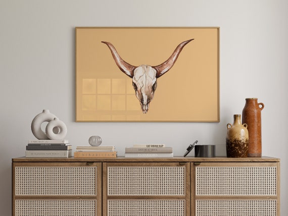 Western Style Art Print Boho Minimalist Prints Modern Art Bohominimalistdecor Cowboy Art Physical Poster Print Shipped To You