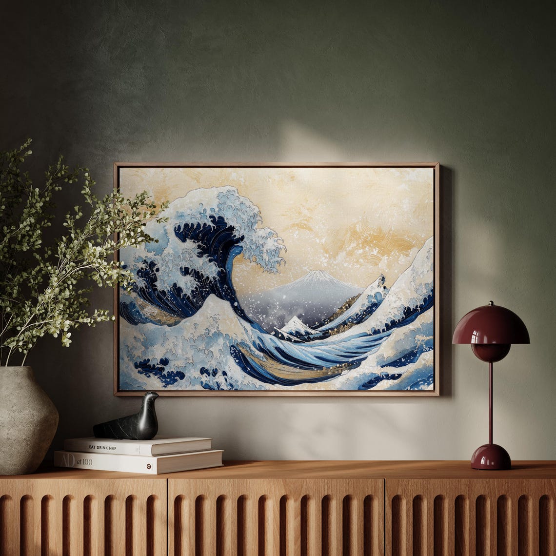 Great Wave Mount Fuji Japanese Ukiyo-E Classic Blue Wave Art Poster - Image 2