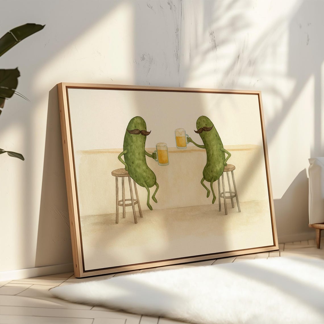Pickle Bar Buddies - Funny Watercolor Kitchen Art