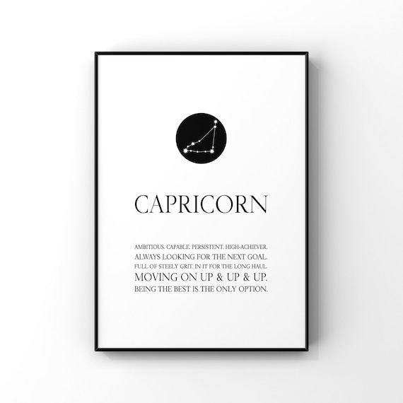 Capricorn Zodiac Constellation Art Print