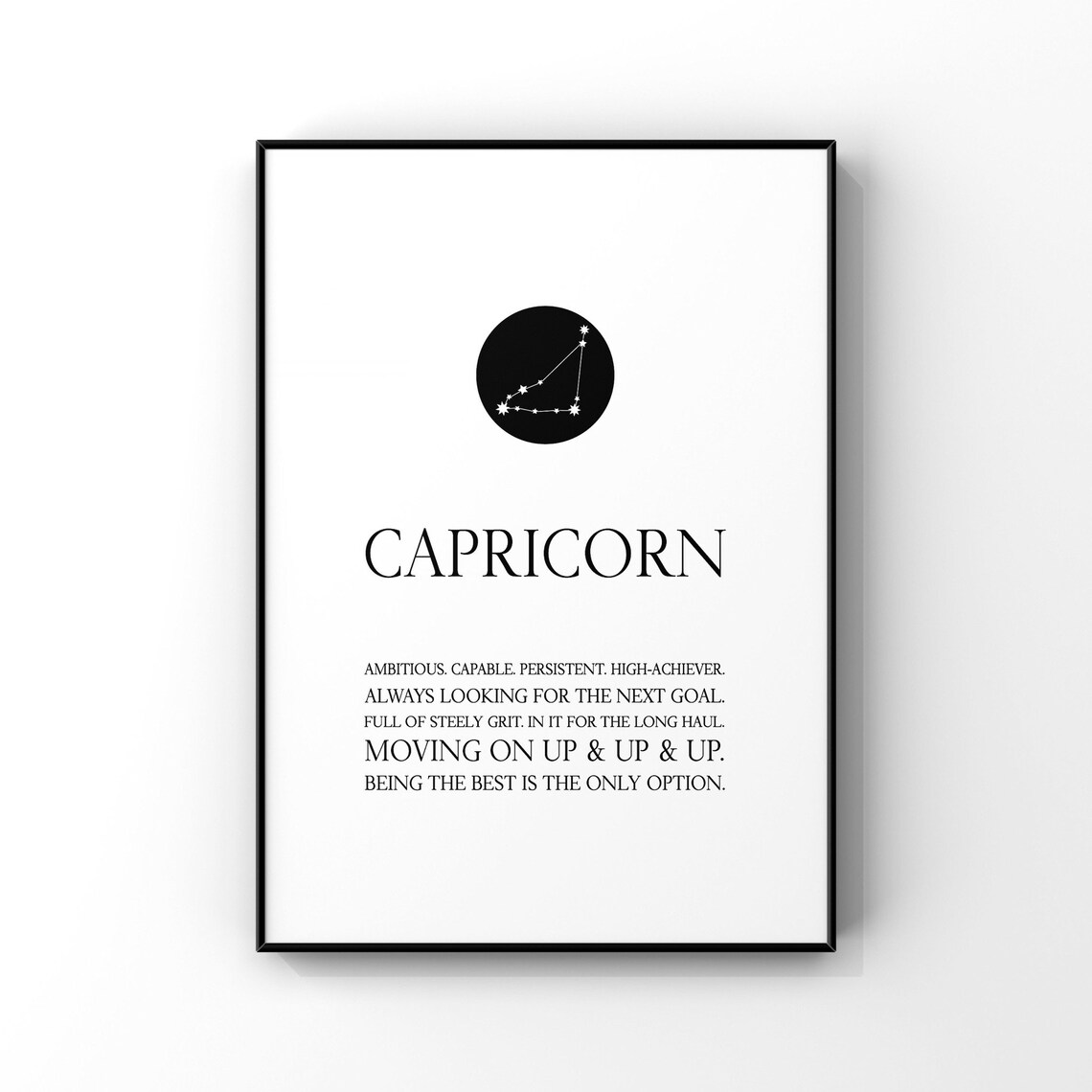 Capricorn Zodiac Constellation Art Print