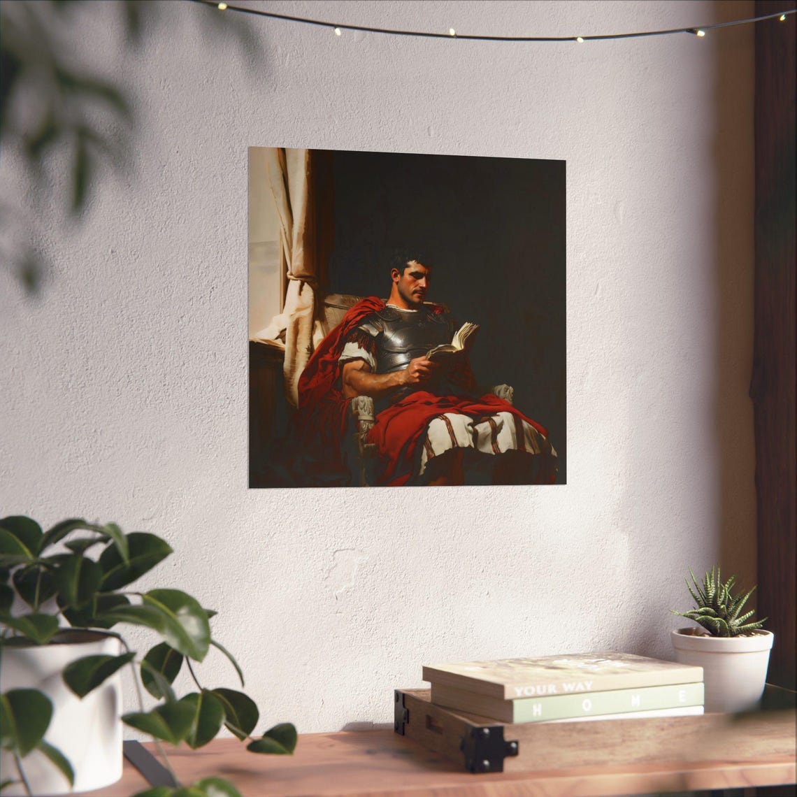 Centurion Reading A Book In Soft Light Ancient Roman Classical Poster - Image 3
