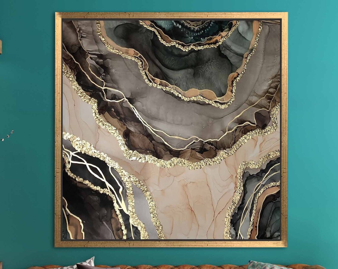 Alcohol Ink Abstract Marble Poster Print