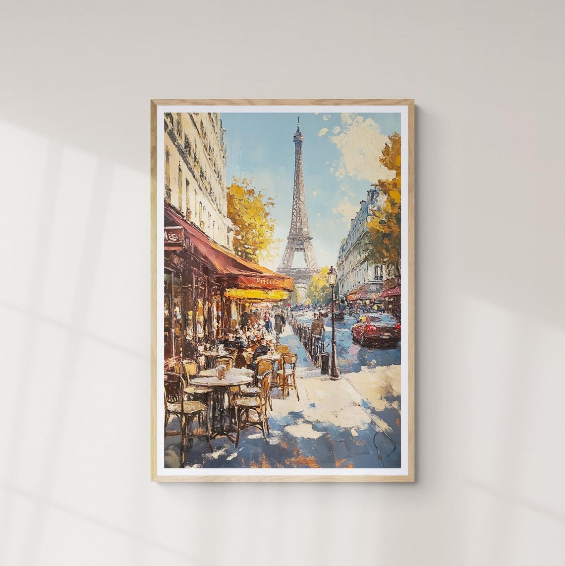 Parisian Street Art Painting Paris Art Abstract Floral Print French Art Decor Parisian Street Print Henri Matisse Flower Market - Image 3
