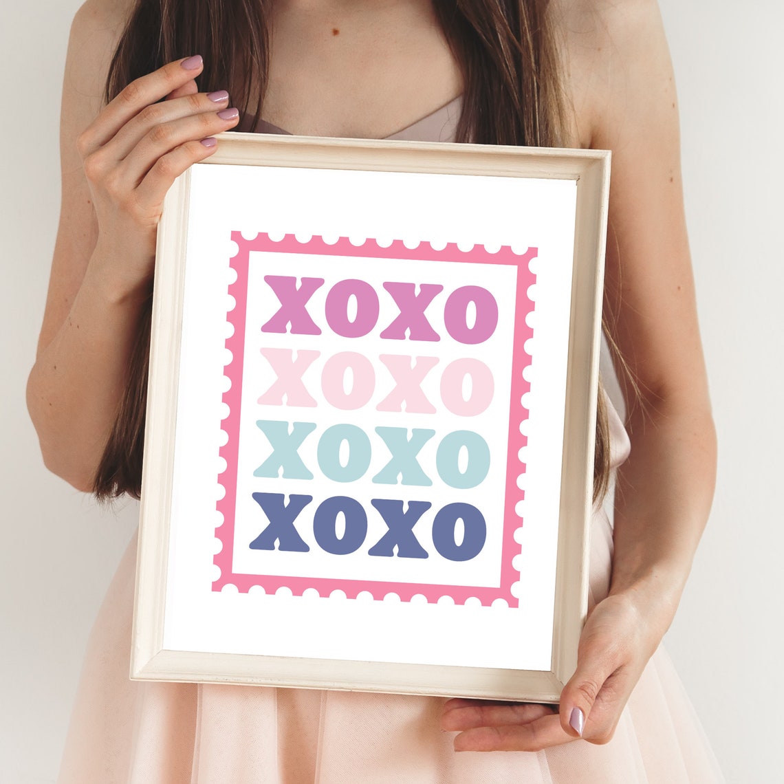 Xoxo Love Quote Love Print Xoxo Love Sign Valentines Day Wall Art Print Valentines Day Decor Nursery Decor Art Girls Room - Image 3