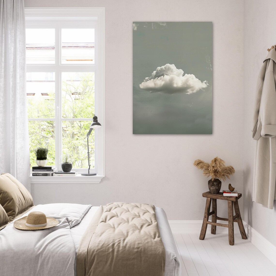 Minimalist Cloud Poster Soft Wall Art In Grey And White Timeless Design For Modern Rooms - Image 6