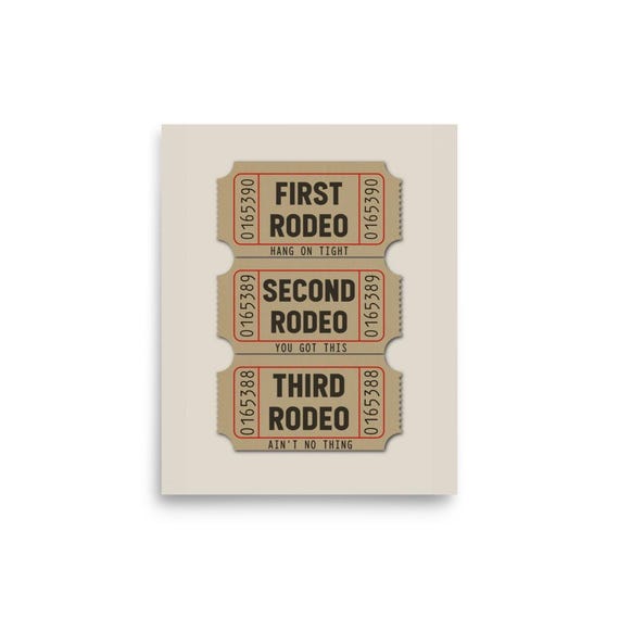Custom Job Rodeo Tickets 8 X 10 Custom Job