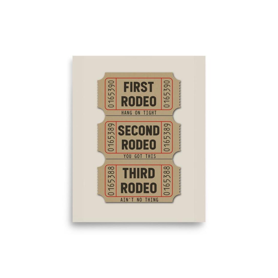 Custom Job Rodeo Tickets 8 X 10 Custom Job