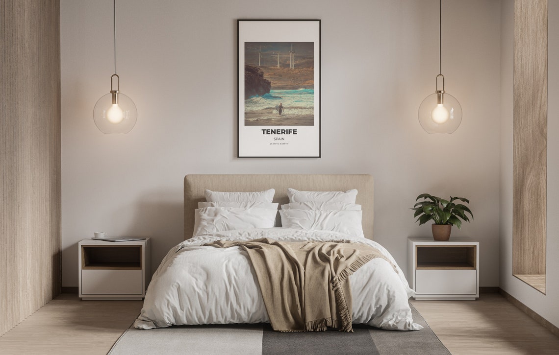 Tenerife Spain Surf Travel Print Surfer Beach Photography Wall Decor - Image 4