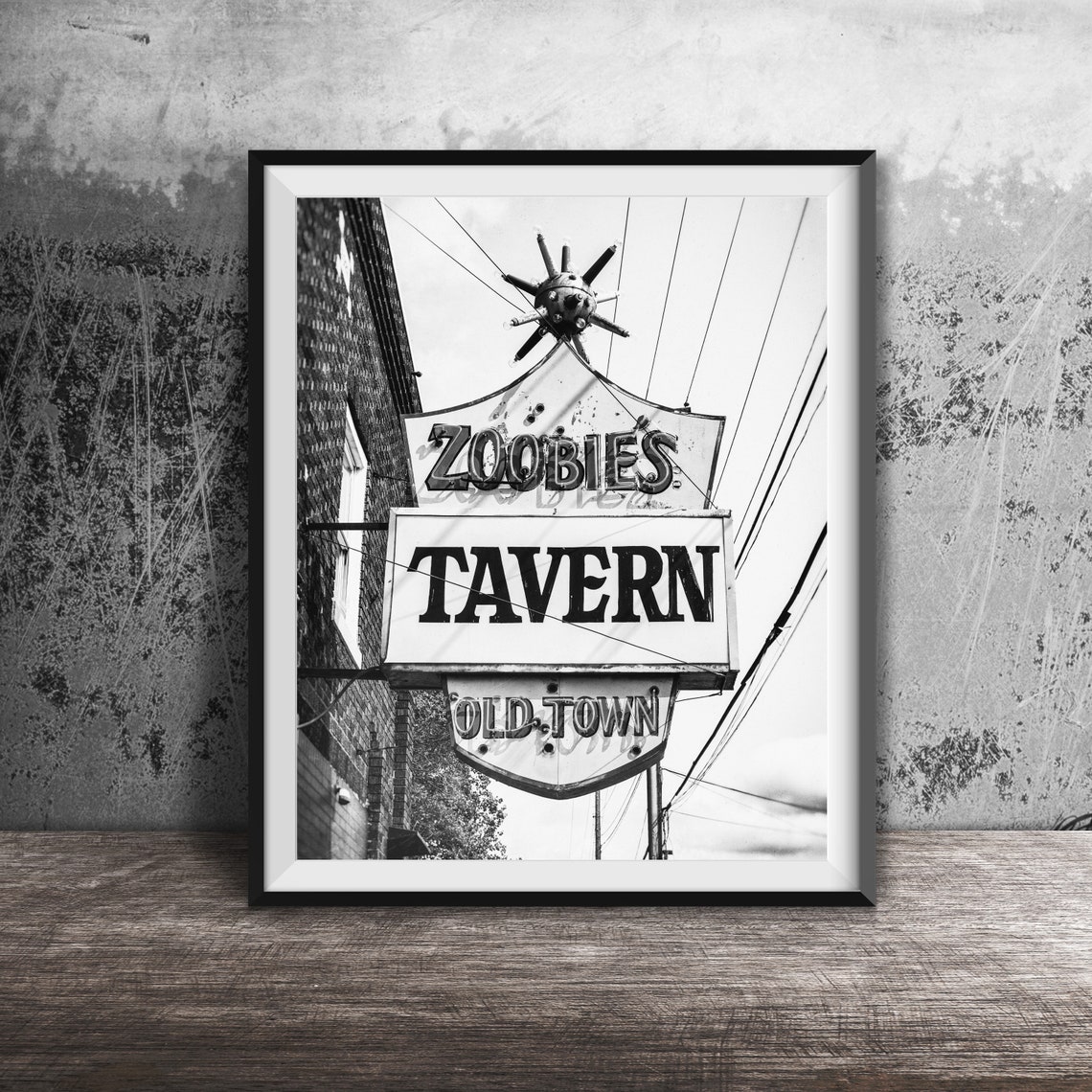 Zoobie's Tavern Old Town Starburst Sign Lansing Michigan Poster - Image 2