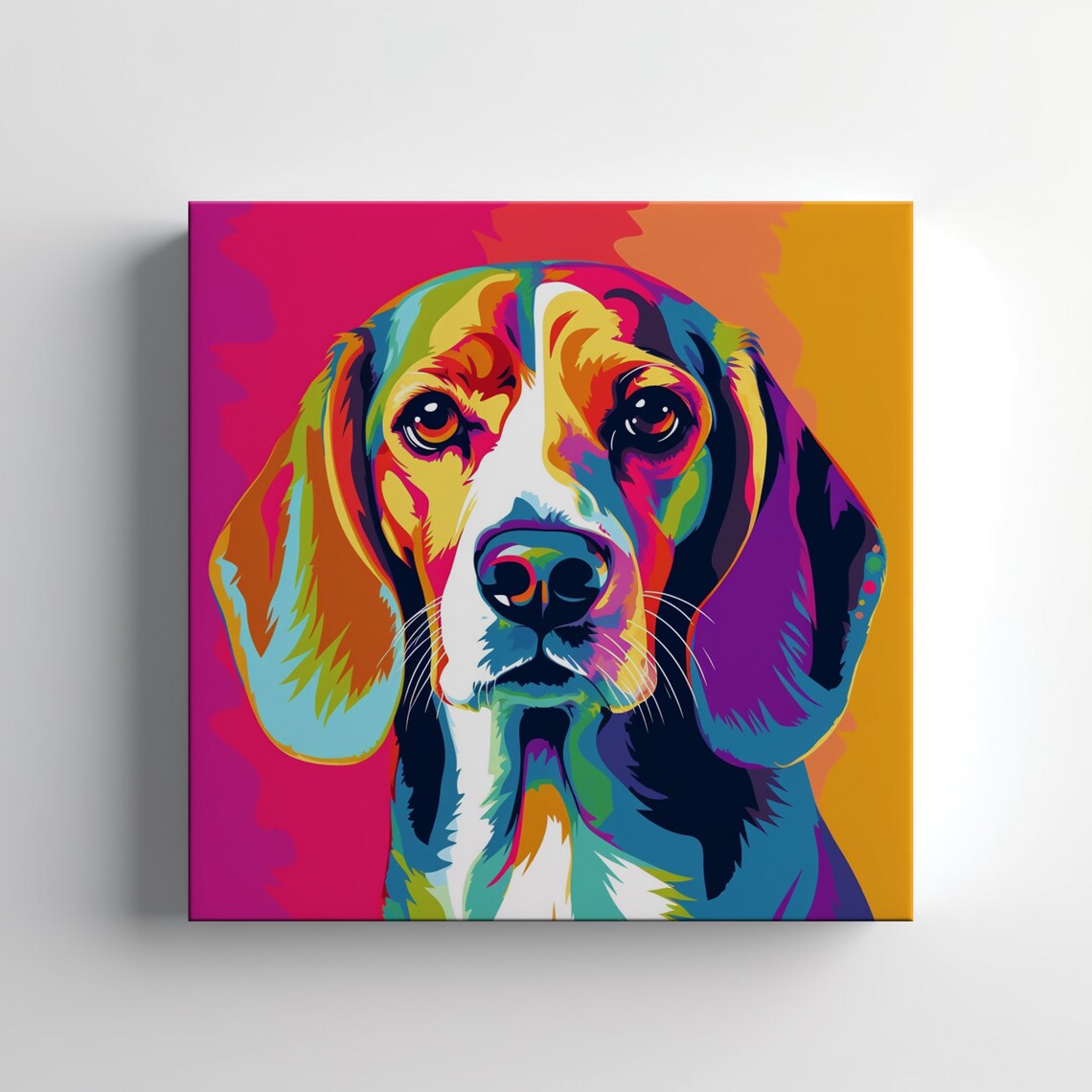 Beagle Print, Contemporary Dog Lovers Wall Art Print