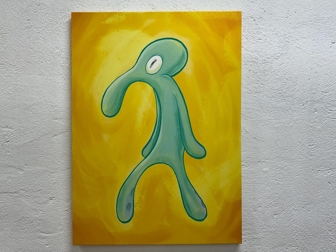 Bold And Brash Squidward Canvas Art Modern Home Decor - Image 7