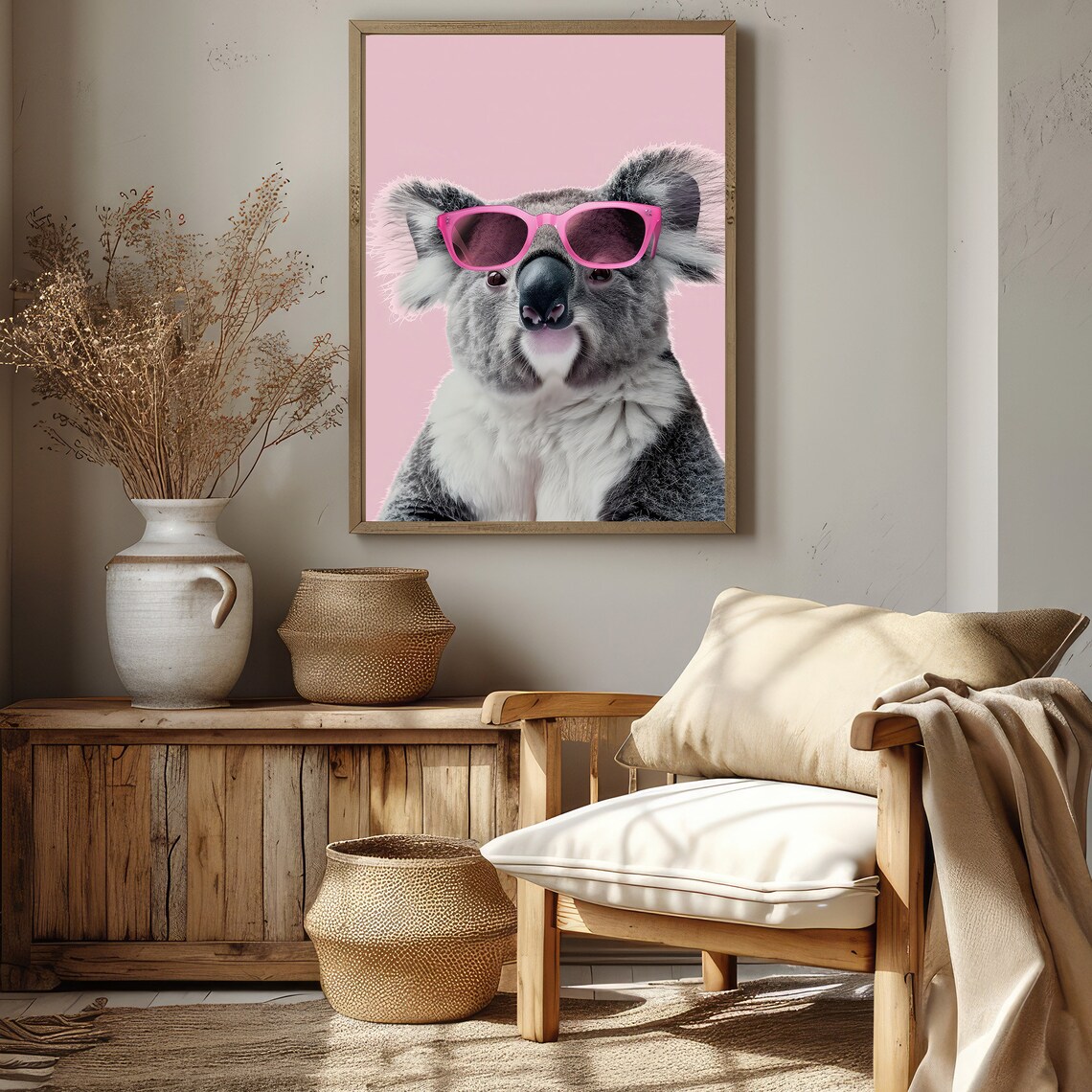 Funny Koala Print, Nursery Decor Animal Art Print - Image 3