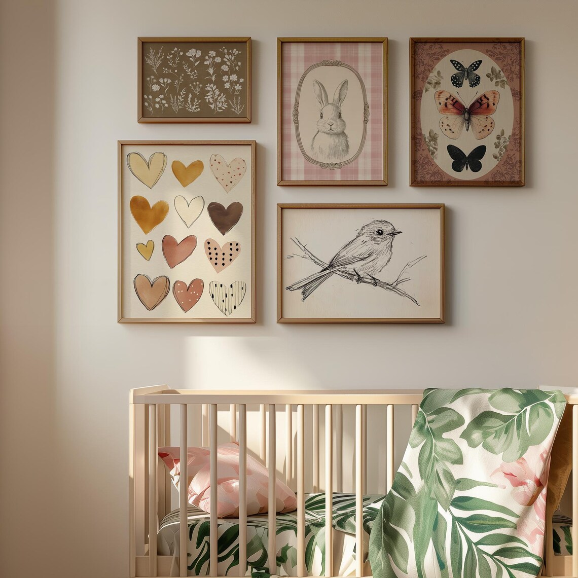Girls Room Prints, Pink Nursery Decor Set - Image 3