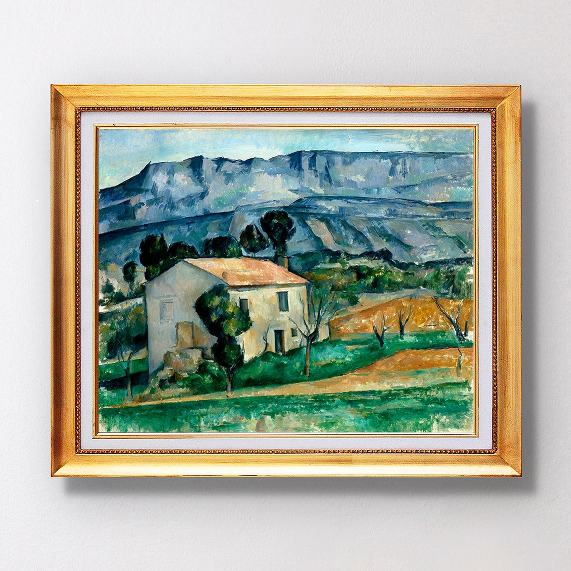 Paul Cezanne House in Provence 1886 Mountain Landscape Poster