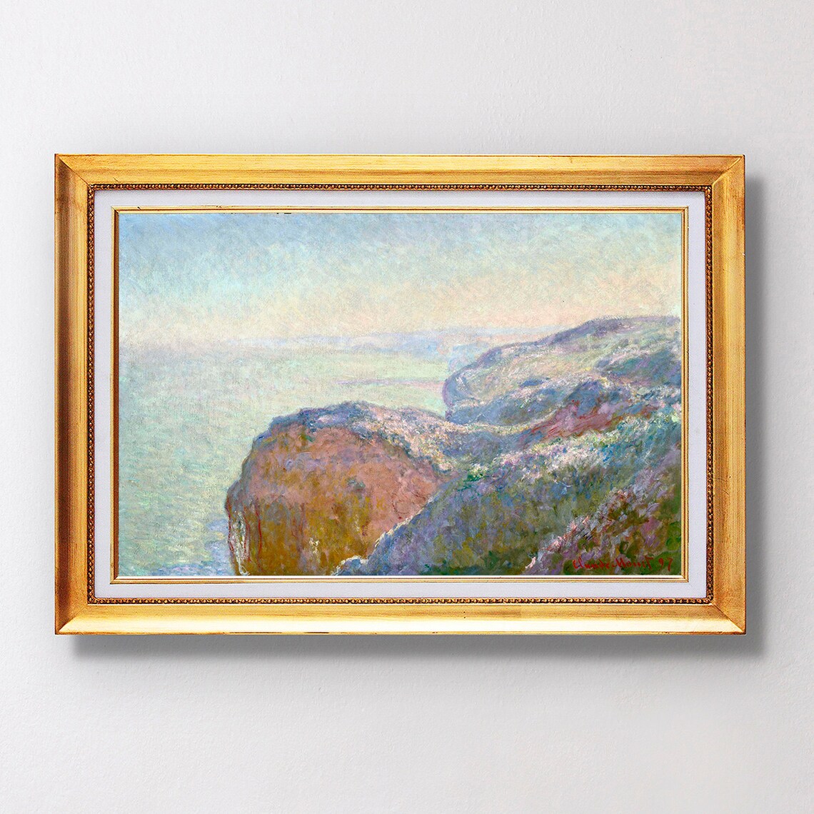 Claude Monet Val Saint Nicolas Near Dieppe Morning Fine Art Glice 1897 Sku 0131