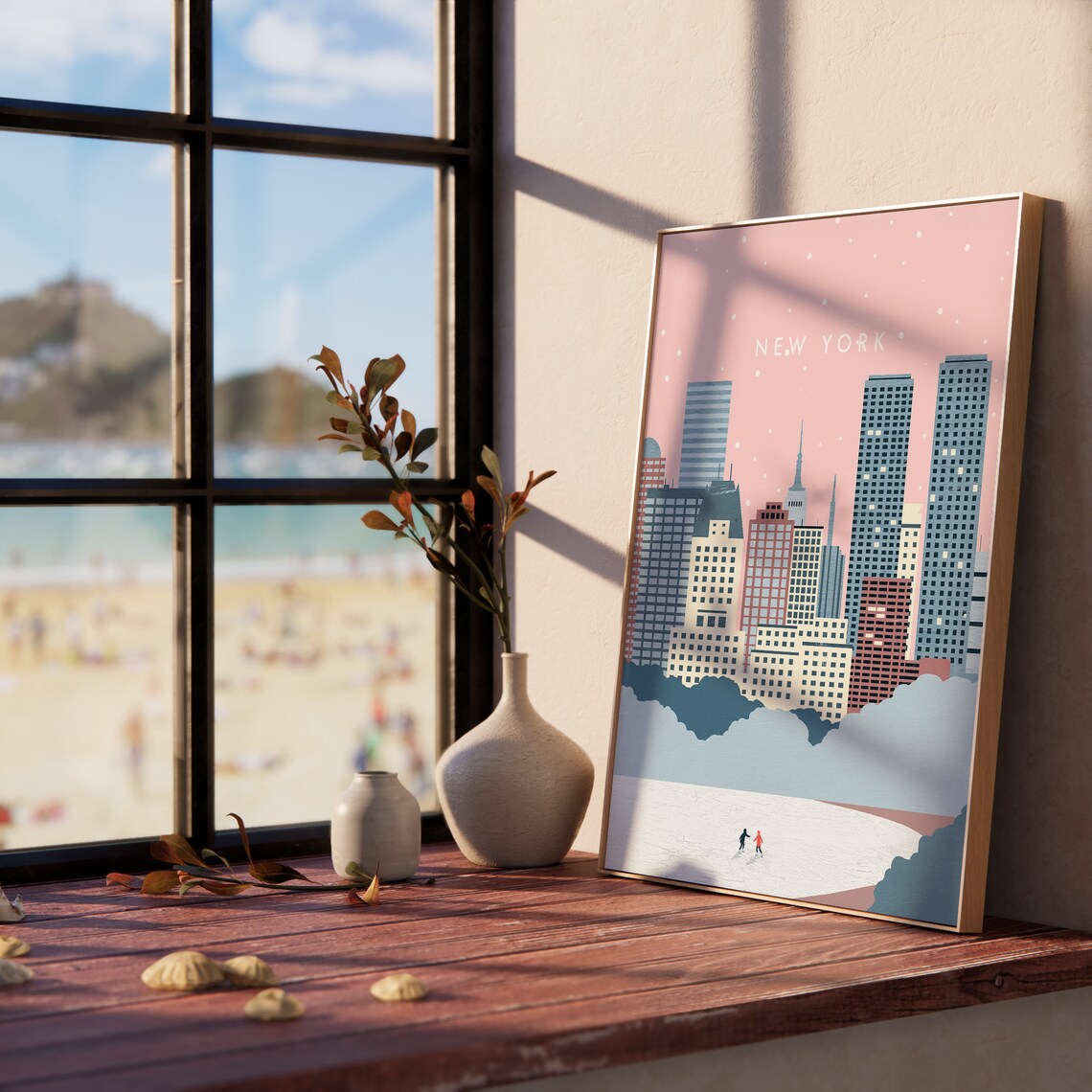 New York City Travel Poster, City Skyline Print - Image 3