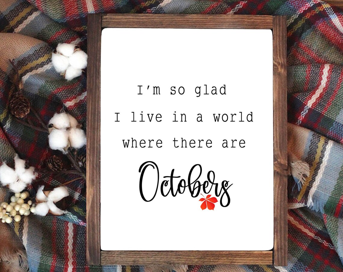 Anne Of Green Gables Autumn Quote Watercolor Wreath Art Print