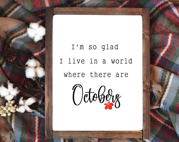 Anne Of Green Gables Autumn Quote Watercolor Wreath Art Print