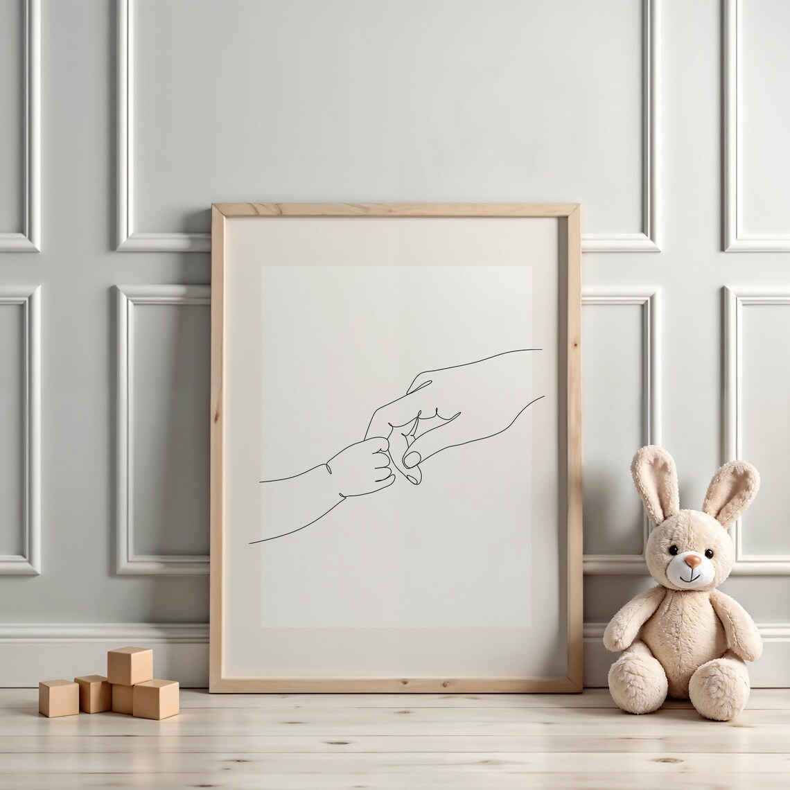 Parent and Child Minimalist Line Art, Family Bond Art Print - Image 3