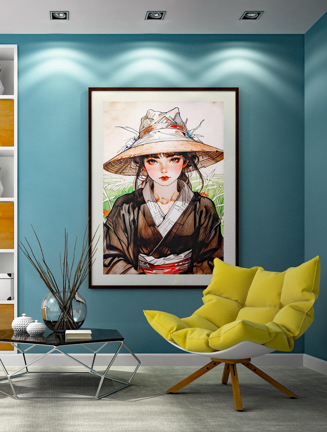 Anime Girl, Retro Japanese Decor Poster - Image 5