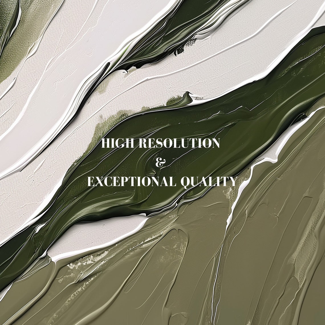 Olive Green Marble Swirl Abstract Modern Neutral Texture Poster - Image 7