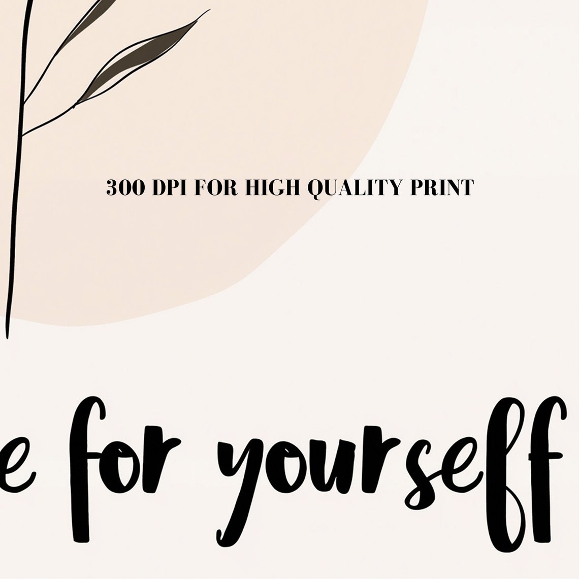 Take Time For Yourself Minimalist Botanical Self Care Poster - Image 7