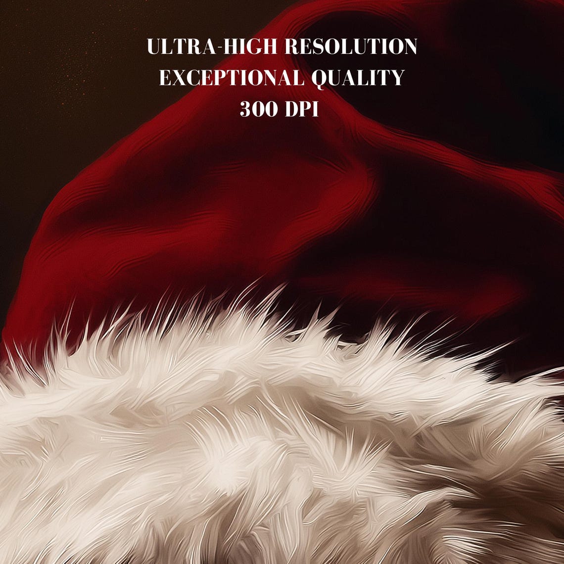 Red Santa Hat Fur Trim Cozy Christmas Holiday Still Life Poster - Image 7