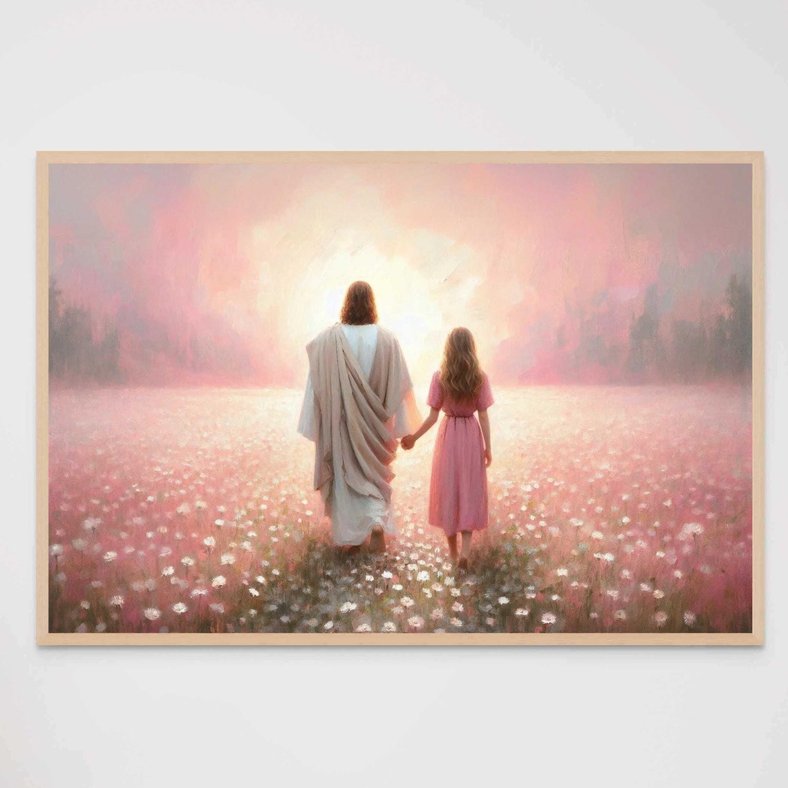 A Day For Light Modern Christian Art Jesus And Woman Picture Of Jesus Lds Art Bible Jesus And Girl Jesus Walking With Woman