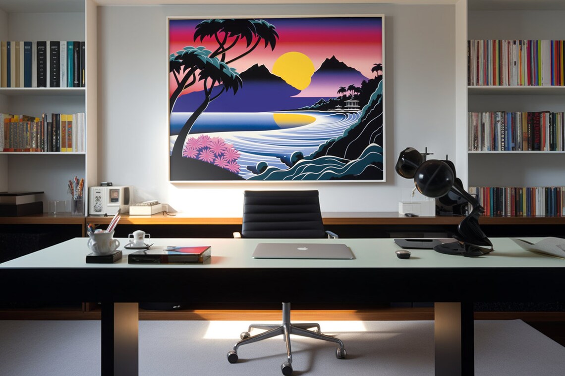 Hiroshi Nagai Style Hidden Paradise Art Print - Image 2