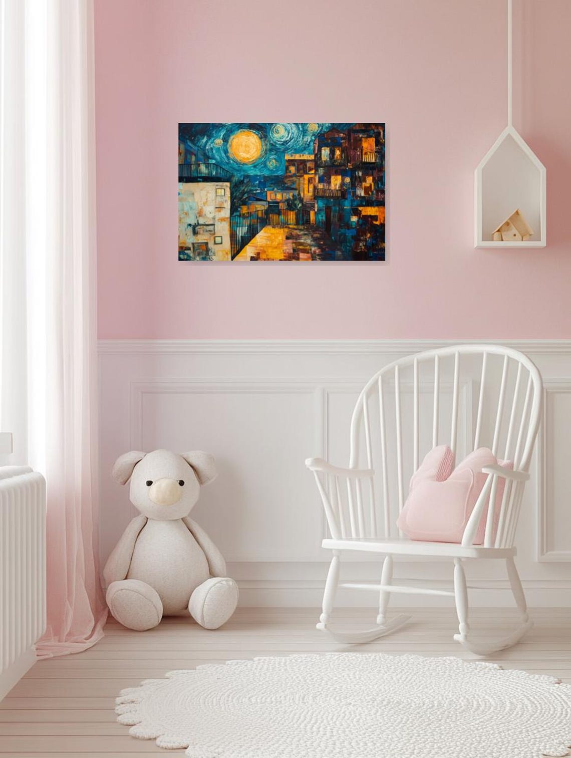 Starry Night Inspired Art Beautiful Home Decor Wall Art With Vibrant Swirls And Rich Textures - Image 2