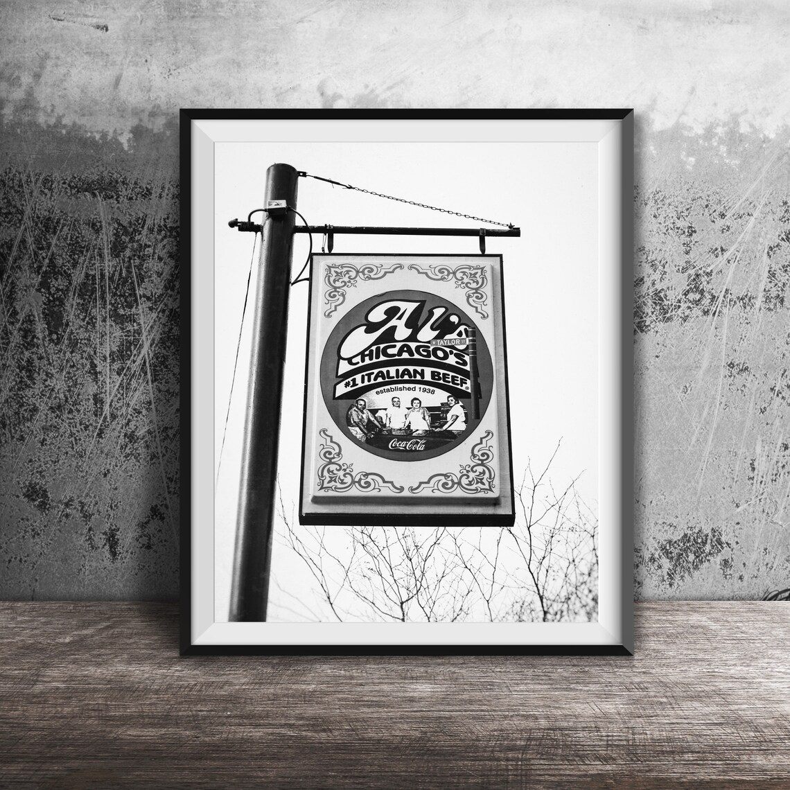 Al's Chicago's Number One Italian Beef Sign Vintage Photo Poster - Image 2