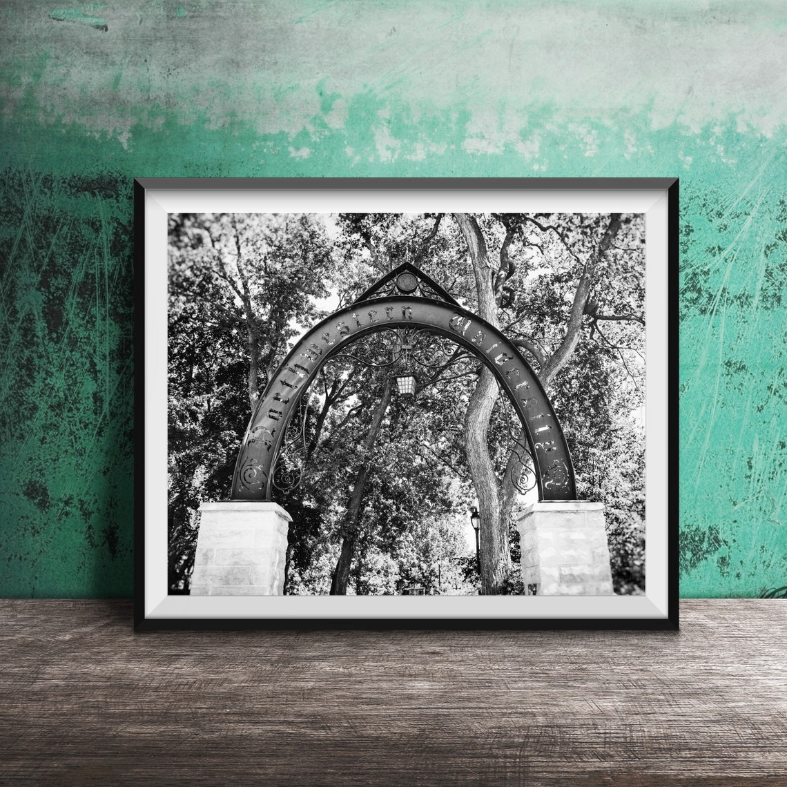 Northwestern University Iron Arch Evanston Campus Gate Poster - Image 2
