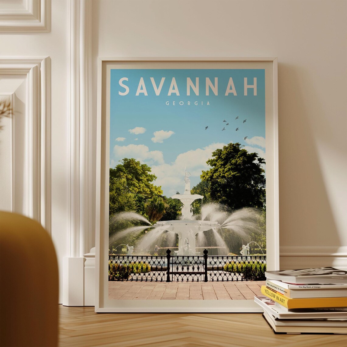Savannah Vintage Georgia Travel Poster Print