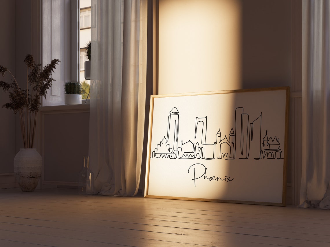 Phoenix Skyline, Travel Poster - Image 3