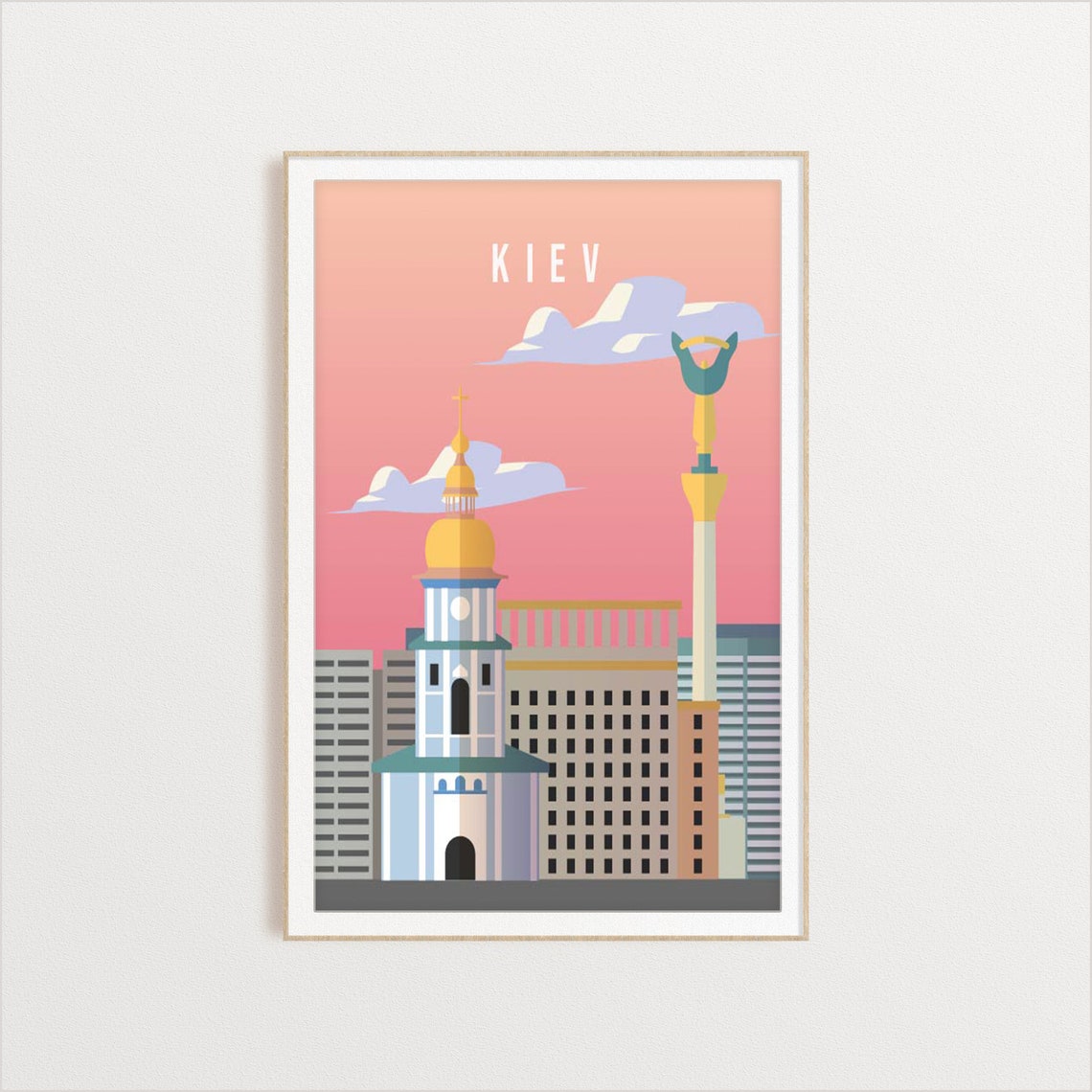 Kiev City Poster City Art City Wall Art City Print City Poster City Print Travel Gift Travel Illustration - Image 2