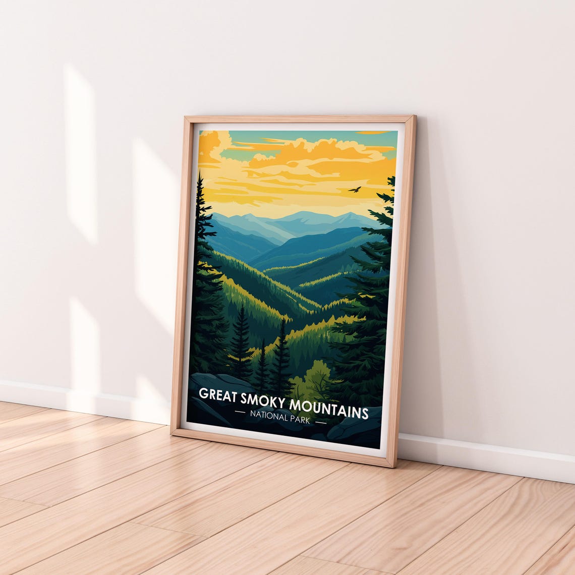 Great Smoky Mountains National Park Poster United States Travel Poster Premium Print Great Smoky Mountains Print Travel Home Dcor - Image 2