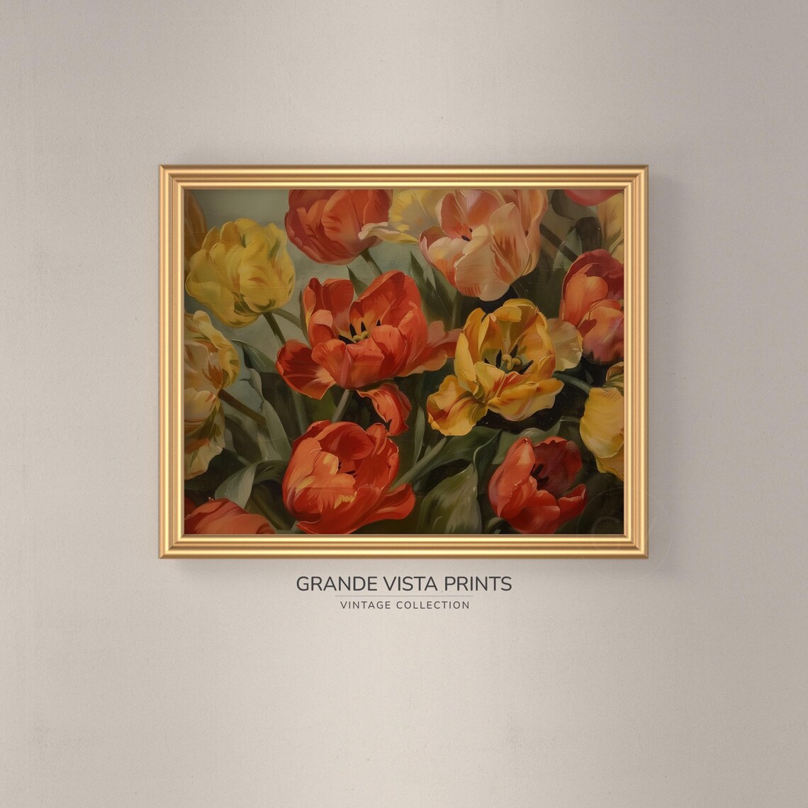 Tulip Still Life Painting, Botanical Floral Art Print - Image 3