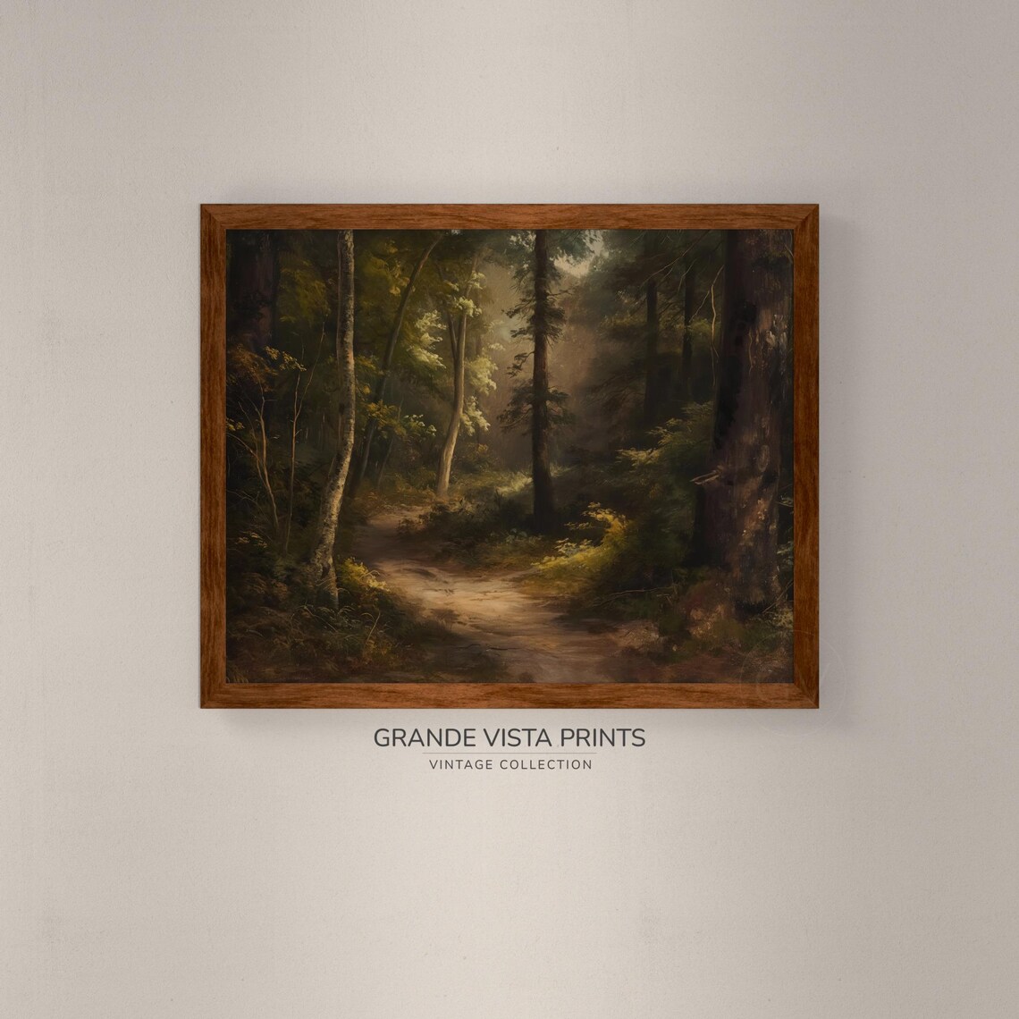 Forest Path Landscape Painting - Image 4