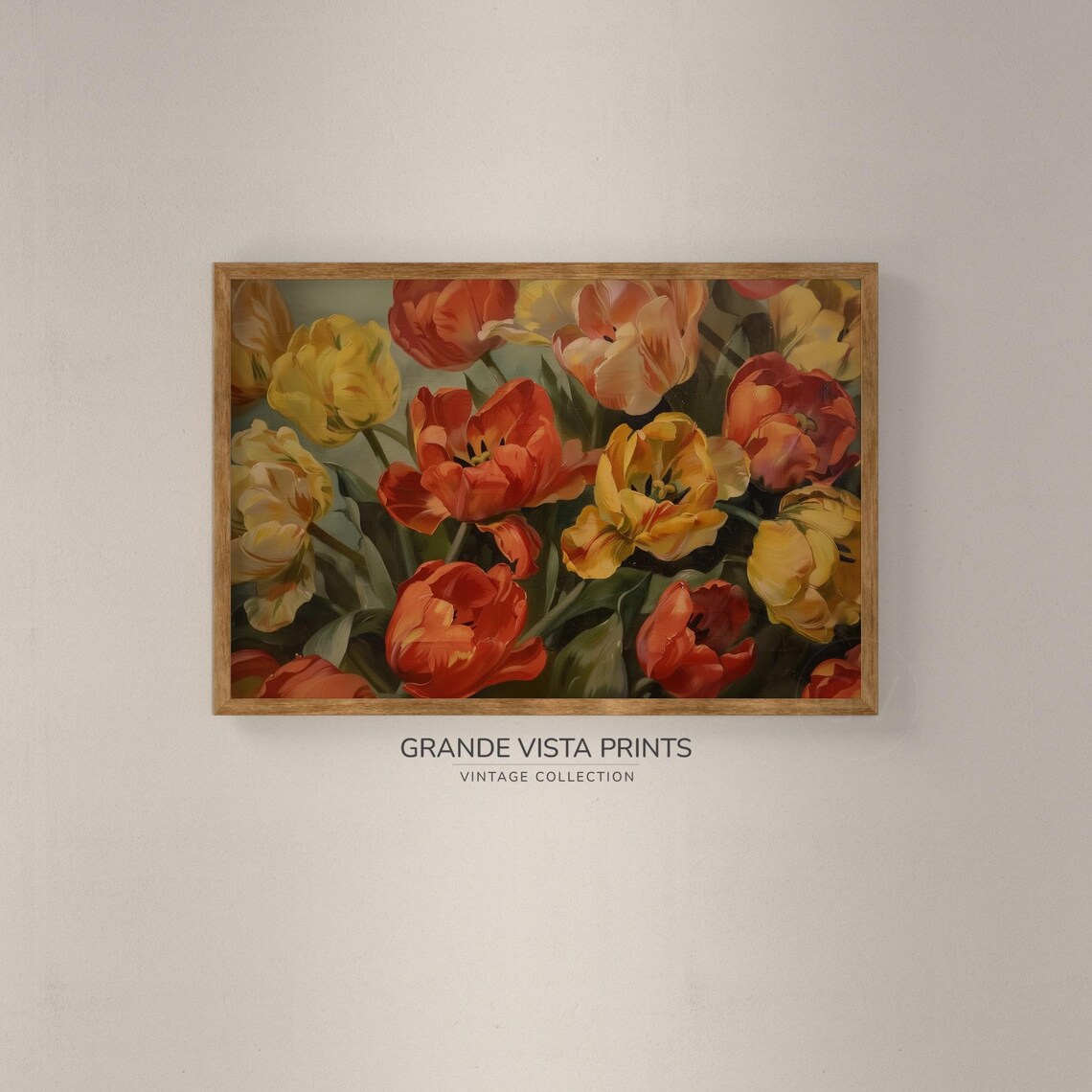Tulip Still Life Painting, Botanical Floral Art Print - Image 2