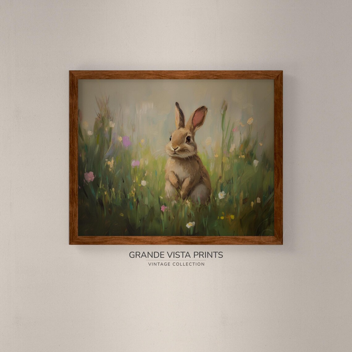 Spring Easter Rabbit Art Print, Easter Decor - Image 4