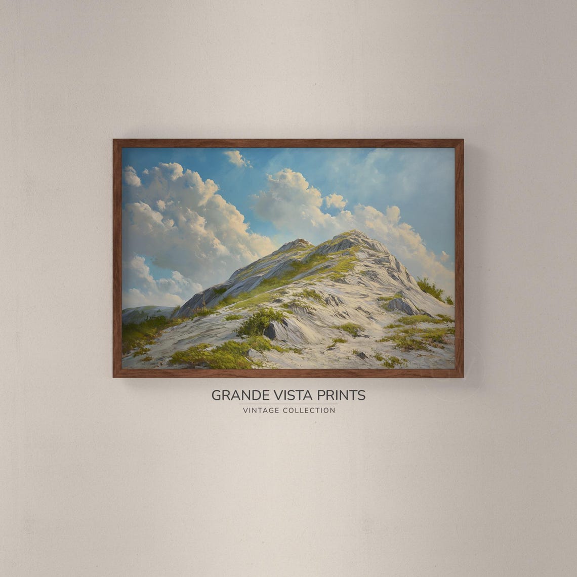 Mountain Peak Landscape Painting Mountain Landscape Wall Art Instant Mountain Peak Artwork Gv4228 - Image 2